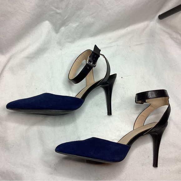 Nine West Leather and Velvet Heels size 9.5 - Picture 3 of 6